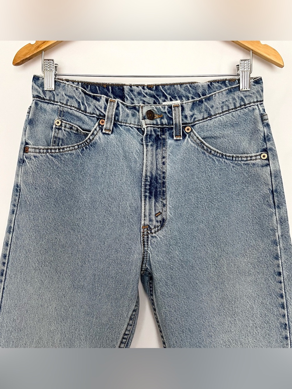 VTG Levis 505 Jean Straight Leg 1997 Orange Tab USA Size 29x28.25 (Tag 31x30) - Picture 3 of 16